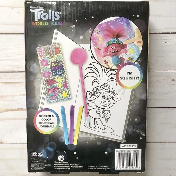 Trolls World Tour Glitter Sparkle Activity Set‎ Sticker & Color Journal - Poppy - Picture 3 of 3